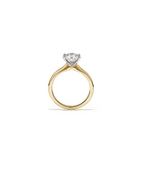 Certified Solitaire Engagement Ring with A 1 1/2 Carat TW Diamond in 18kt White Gold