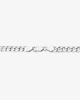 60cm (24") 6.5mm Width Men's Curb Chain in Sterling Silver