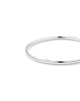 3.7mm Solid Round Bangle in Sterling Silver