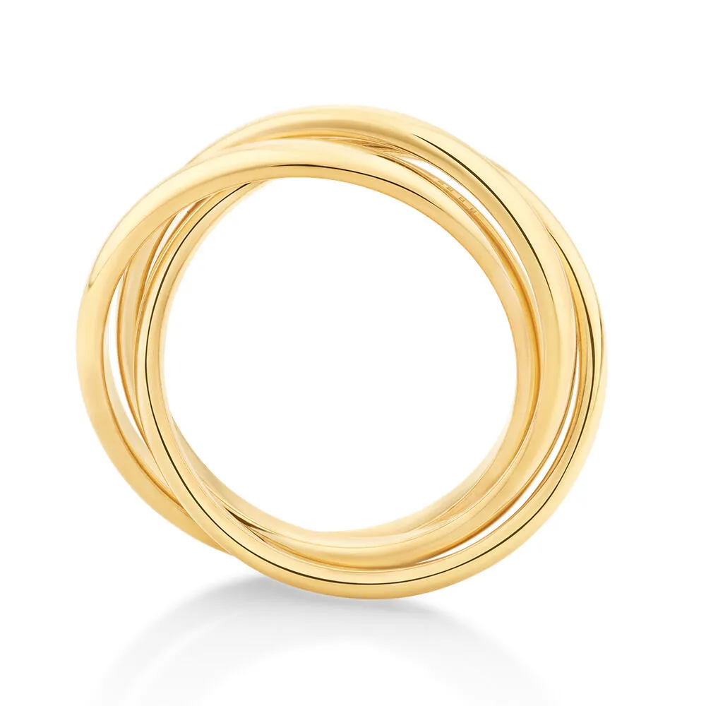 Men's Wedding Band in 10kt Yellow Gold