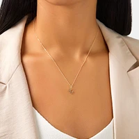 O Initial Pendant in 10kt Yellow Gold