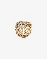 3 Row Bubble Ring with 3.00 Carat TW Diamonds in 14kt Gold