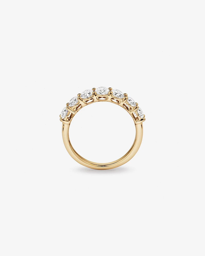 2.00 Carat TW Oval Laboratory-Grown Diamond Wedding Ring in 14kt White Gold