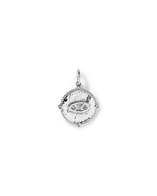 Diamond Accent Taurus Zodiac Pendant in Sterling Silver