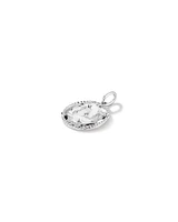 Diamond Accent Taurus Zodiac Pendant in Sterling Silver
