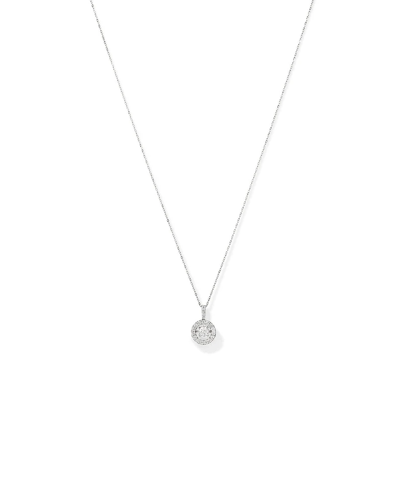 Carat TW Diamond Halo Everlight Pendant in 10kt Gold