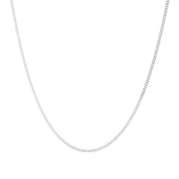 45cm (18") 2mm Width Curb Chain in Sterling Silver