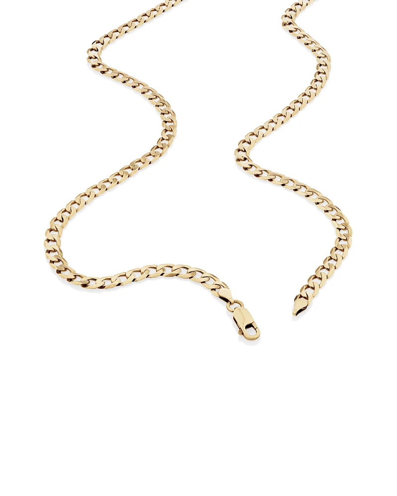 60cm (24") 5.5mm-6mm Width Curb Chain in 10kt Yellow Gold