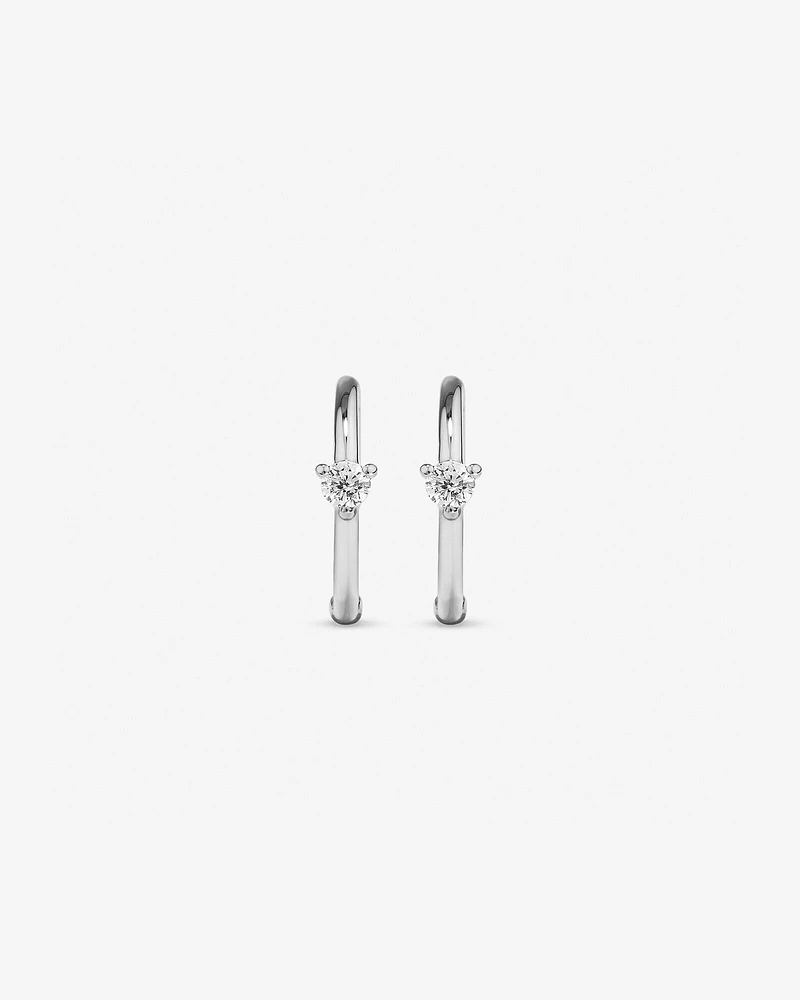 Diamond Accent Sleeper Earrings in 10kt Gold