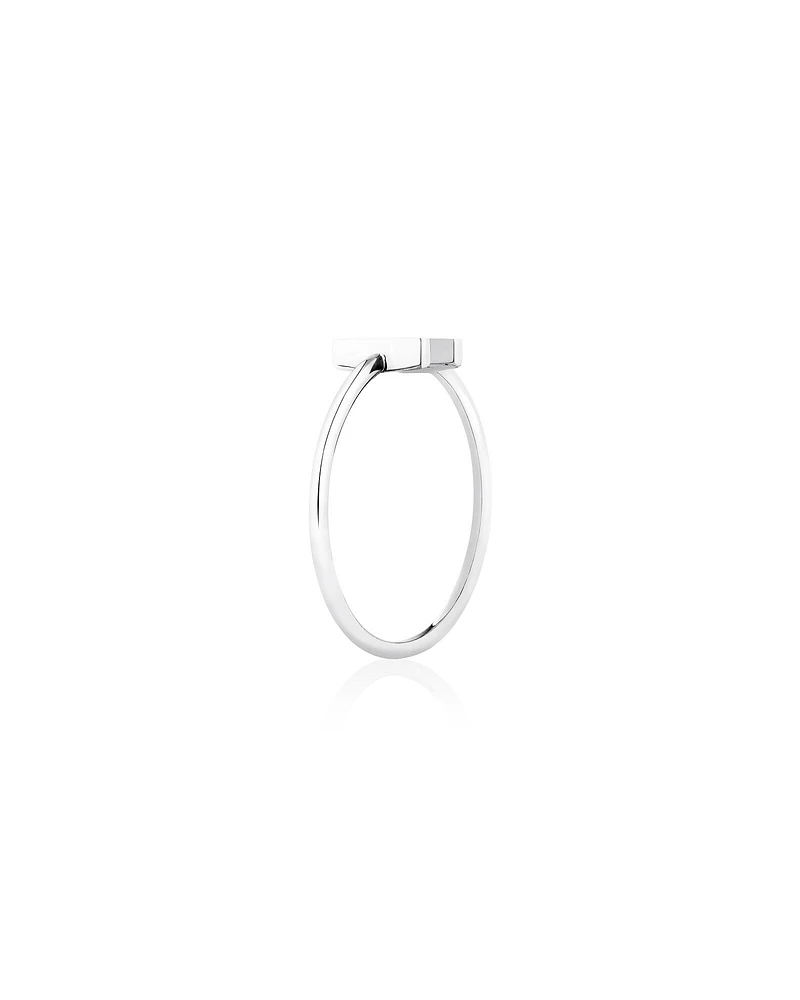 C Initial Ring in Sterling Silver