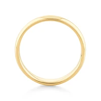 5mm High Domed Wedding Band 10kt Yellow Gold