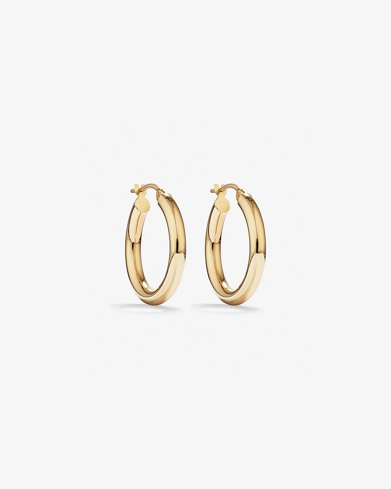 15mm Hoop Earrings in 10kt Yellow Gold