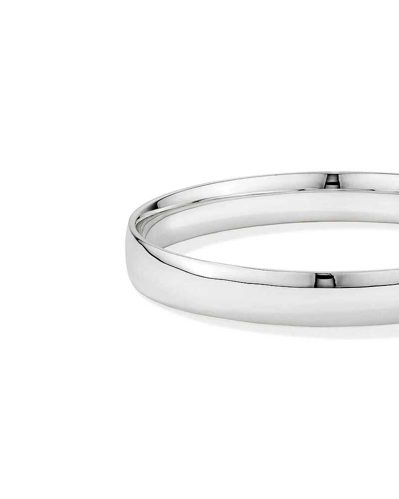 10mm Solid Round Bangle in Sterling Silver