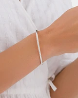 60mm Hollow Tube Bangle in Sterling Silver