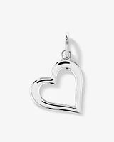 Open Love Heart Pendant in Sterling Silver