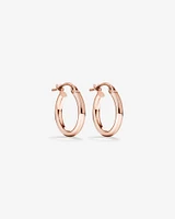 10mm Hoop Earrings in 10kt Rose Gold