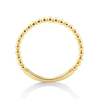 Bead Stacker Ring in 10kt Yellow Gold