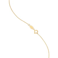 O Initial Pendant in 10kt Yellow Gold