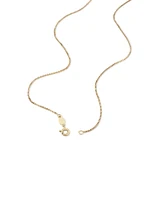 45cm (18") 0.85mm Width Diamond Cut Box Chain in 14kt Yellow Gold