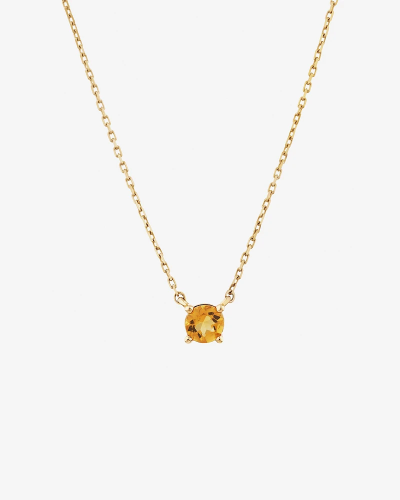 Necklace with Citrine in 10kt yellow Gold