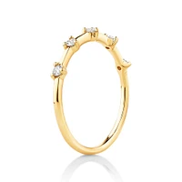 Diamond Studded Ring in 10kt Yellow Gold