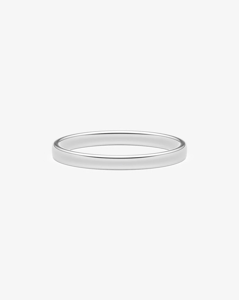 2mm Lite Half Round Wedding Band in 10kt Yellow Gold
