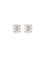 2.00 Carat TW Diamond Solitaire Stud Earrings in 18kt White Gold