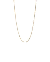 60cm (24") Round Paperclip Open Pendant Chain in 10kt Yellow Gold