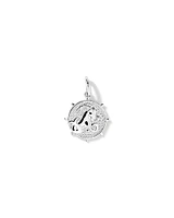 Diamond Accent Taurus Zodiac Pendant in Sterling Silver