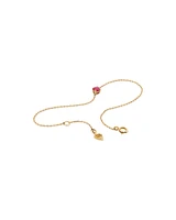 Bracelet with Ruby in 10kt Yellow Gold