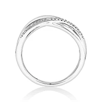 Ring with 0.10 Carat TW of Diamonds in Sterling Silver