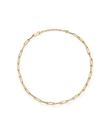 Ball and Oval Link Chain in 10kt Yellow Gold