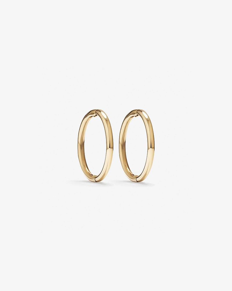 10mm Sleeper Earrings in 10kt Yellow Gold