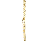 "K" Initial Necklace with 0.10 Carat TW of Diamonds in 10kt Yellow Gold