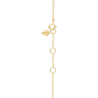 Station Bracelet with 0.10 Carat TW of Diamonds in 10kt Yellow Gold