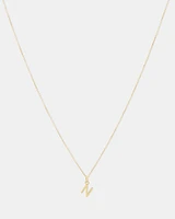 O Initial Pendant in 10kt Yellow Gold