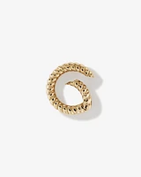 Twisted Circle Pendant Connector in 10k Yellow Gold