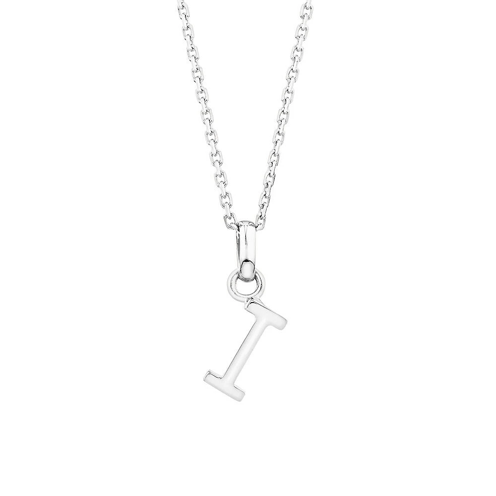 "U" Initial Pendant in Sterling Silver
