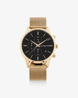 Men's Chronograph Watch in Gold Tone Stainless Steel