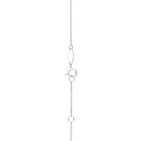 19cm (7.5") N Initial Bracelet in Sterling Silver