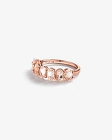 Morganite Half Eternity Ring in 10kt Rose Gold