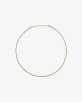 50cm (20") 3.3mm Width Semi-Solid Rope Chain in 10kt Yellow Gold