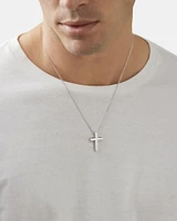 Pendentif croix en argent sterling