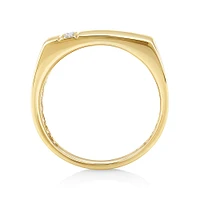 Men's Ring with 0.05 Carat TW of Diamonds In 10kt Yellow Gold