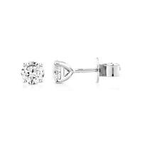 1.00 Carat TW Diamond Solitaire Stud Earrings in 18kt White Gold