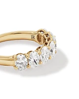2.00 Carat TW Oval Laboratory-Grown Diamond Wedding Ring in 14kt White Gold
