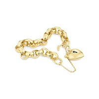 19cm (7.5") 11mm-11.5mm Width Belcher Bracelet in 10kt Yellow Gold