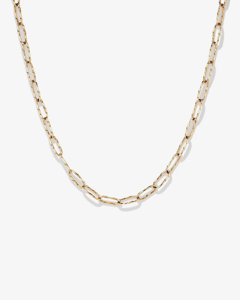 Diamond Cut Oval Twist Link Chain in 10kt Yellow Gold