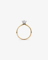 Michael Hill Solitaire Engagement Ring with a Carat TW Diamond with the De Beers Code of Origin in 18kt Yellow & White Gold