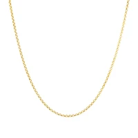 60cm (24") Hollow Belcher Chain in 10kt Yellow Gold